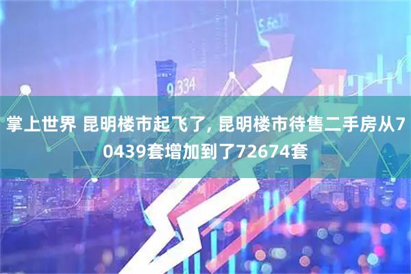 掌上世界 昆明楼市起飞了, 昆明楼市待售二手房从70439套增加到了72674套
