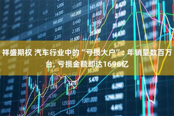 祥盛期权 汽车行业中的“亏损大户”: 年销量数百万台, 亏损金额却达1696亿